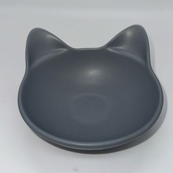 Stoneware Kitty Food/Bowl - Picture 1 of 7